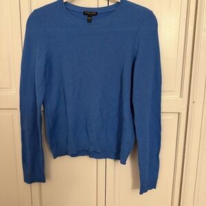 EILEEN FISHER Petite Small Cerulean Blue Knit Sweater